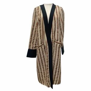 Rachel Comey Striped Duster - Black and Cream
